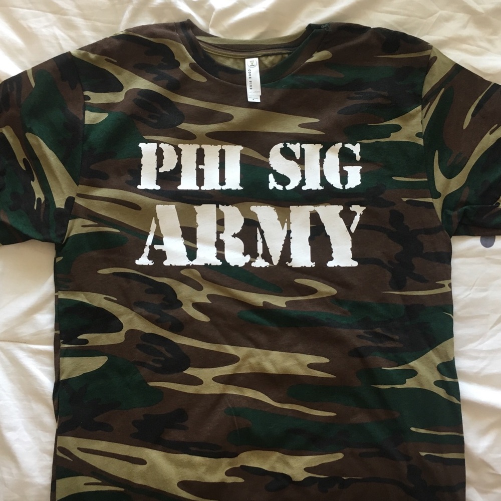 Phi Sigma Sigma army tee
